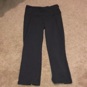 Charcoal Cropped Lululemon Running Pants